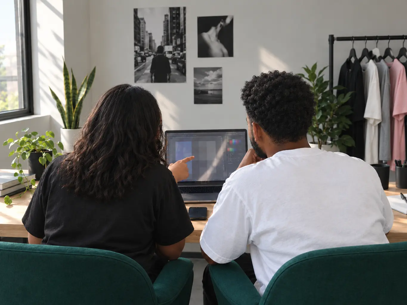 Ladder Creatives team collaborating on a design project
